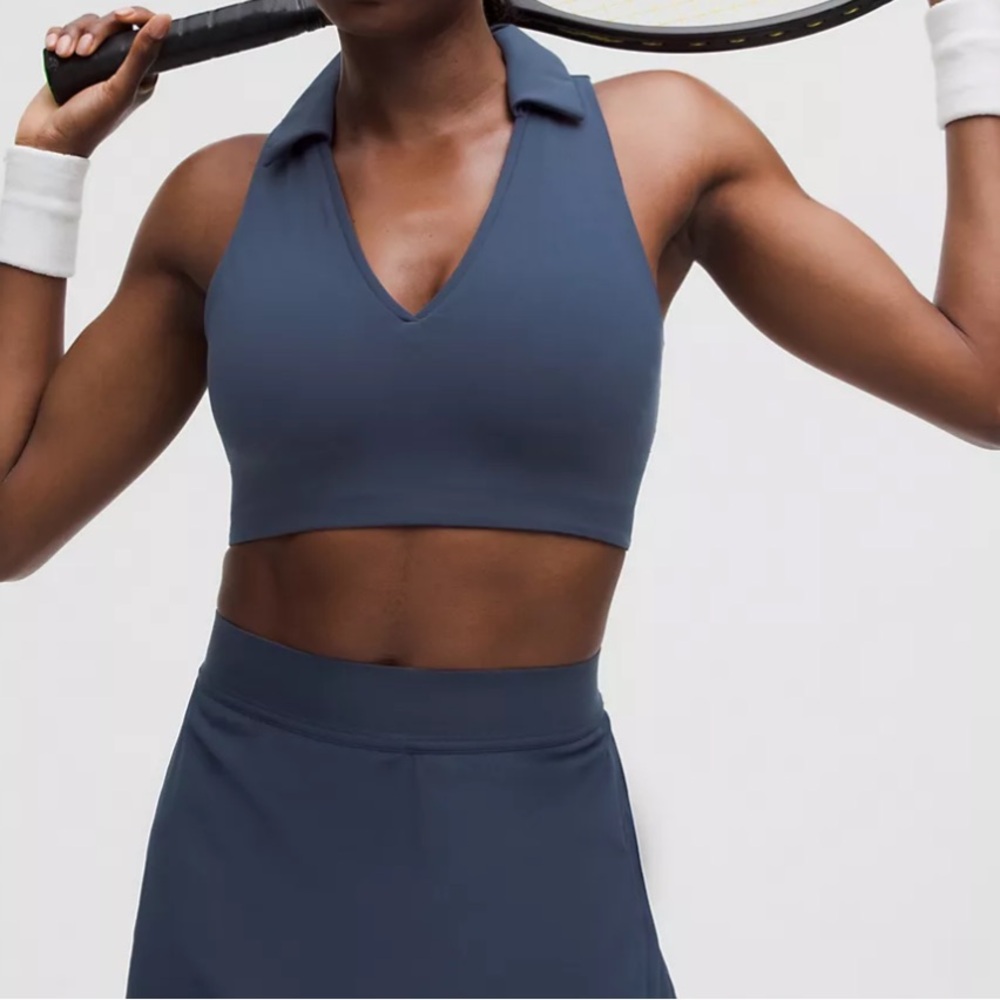 Lululemon  Collared Tennis Longline Bra 
Medium Support, B/C Cup